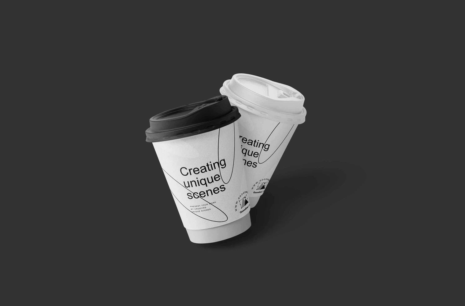 3108 4款一次性咖啡纸杯水杯PSD样机 4 Awesome Coffee Cup Mockups