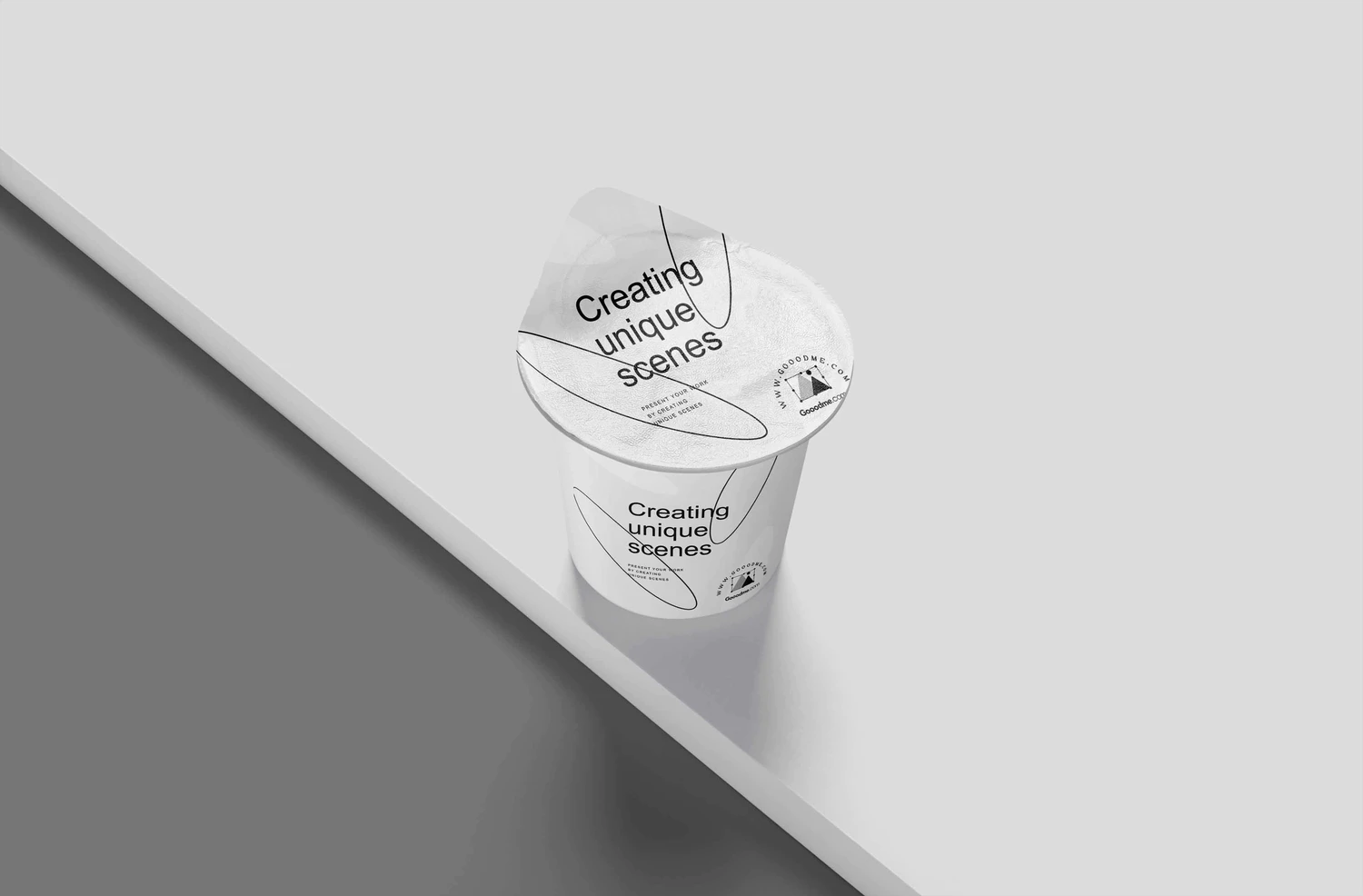 3109 5款奶昔奶盖冰淇淋包装PSD样机 Plastic Yogurt Cup Mockups