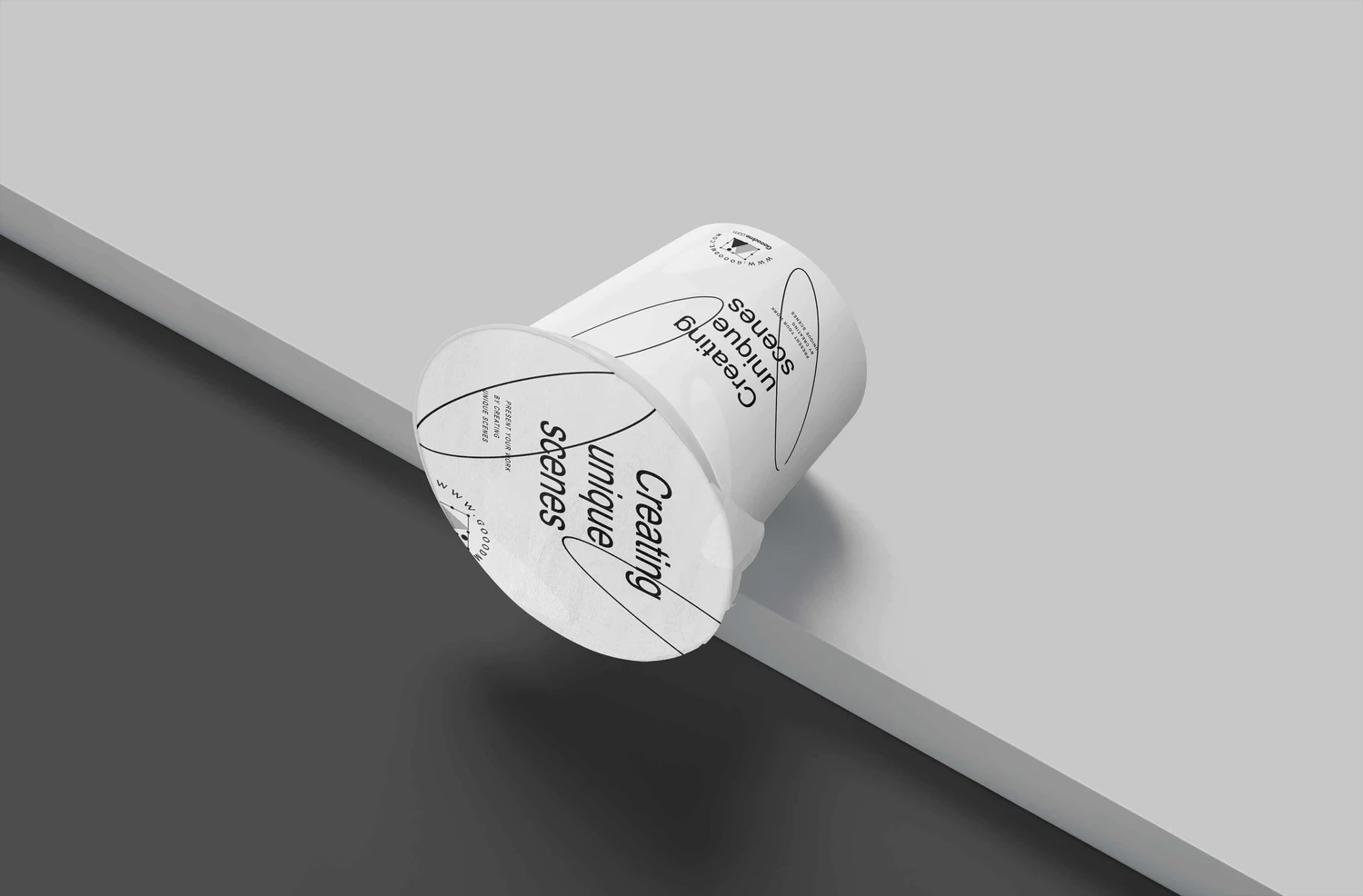 3109 5款奶昔奶盖冰淇淋包装PSD样机 Plastic Yogurt Cup Mockups