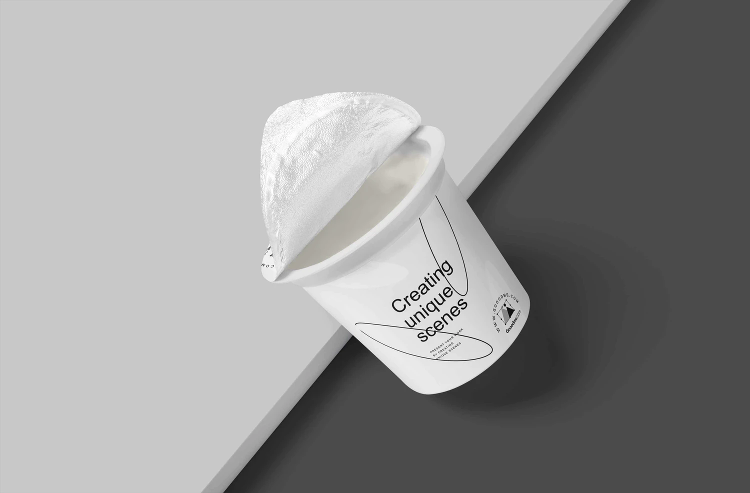 3109 5款奶昔奶盖冰淇淋包装PSD样机 Plastic Yogurt Cup Mockups