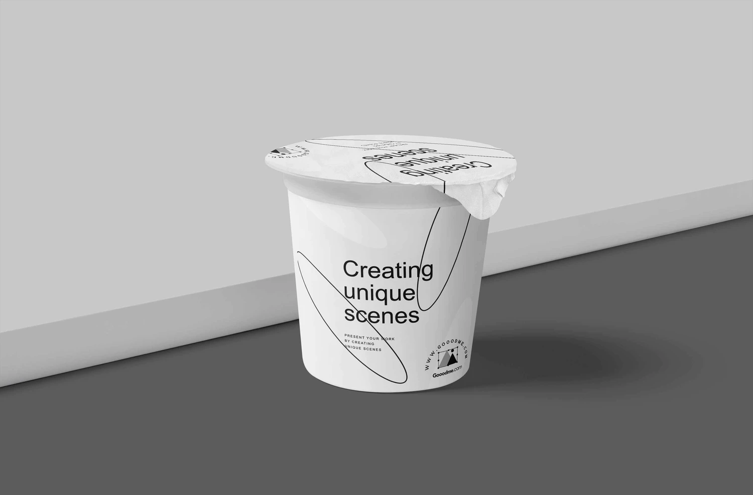 3109 5款奶昔奶盖冰淇淋包装PSD样机 Plastic Yogurt Cup Mockups