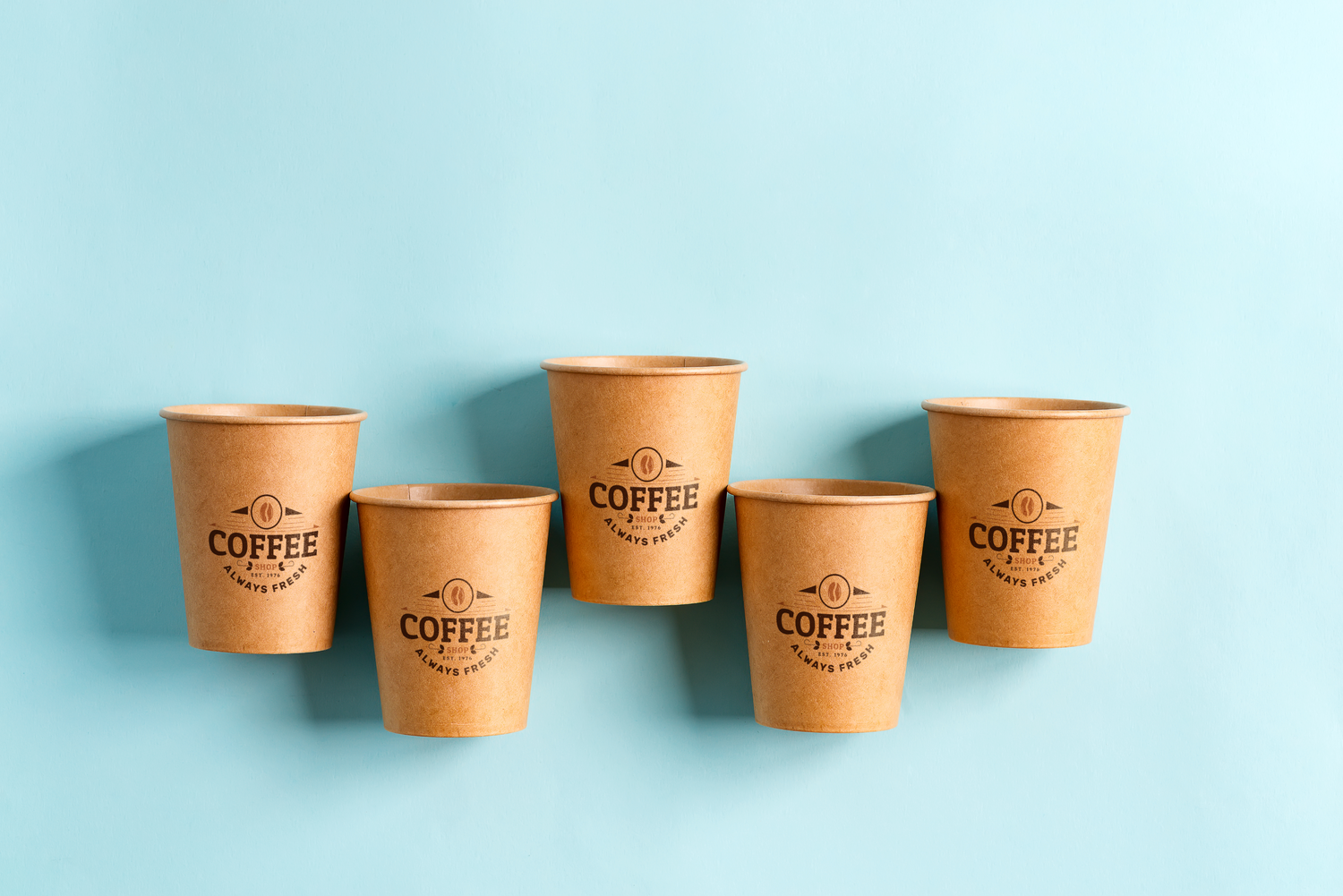 3121 10款带场景一次性纸杯咖啡杯PSD样机素材 Zero Waste cups mockup set