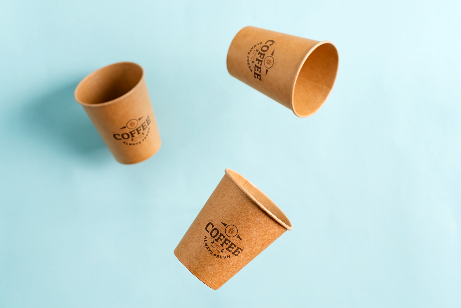 3121 10款带场景一次性纸杯咖啡杯PSD样机素材 Zero Waste cups mockup set