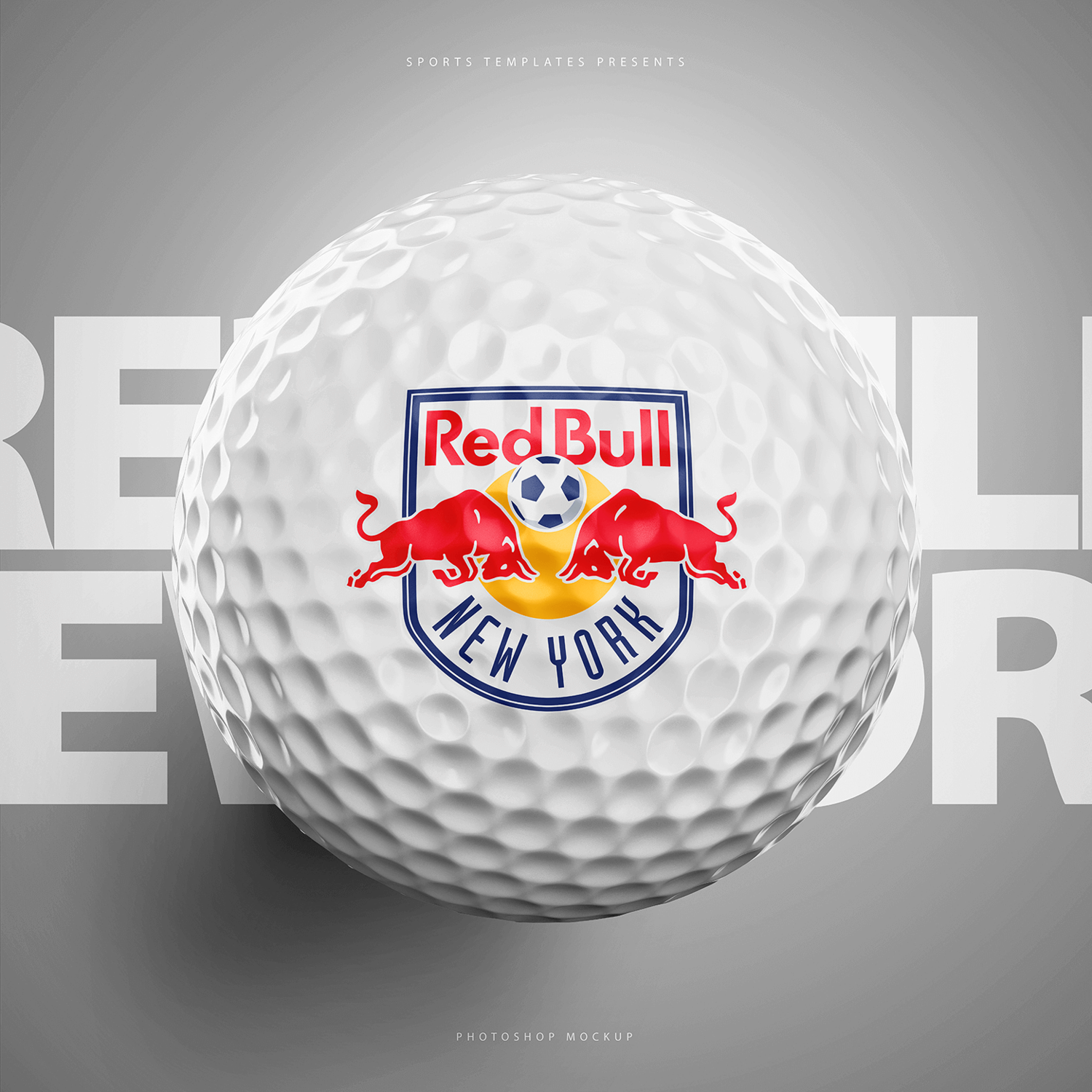 3140 逼真高尔夫球PSD样机素材 Golf Ball Photoshop Template – Sports Templates