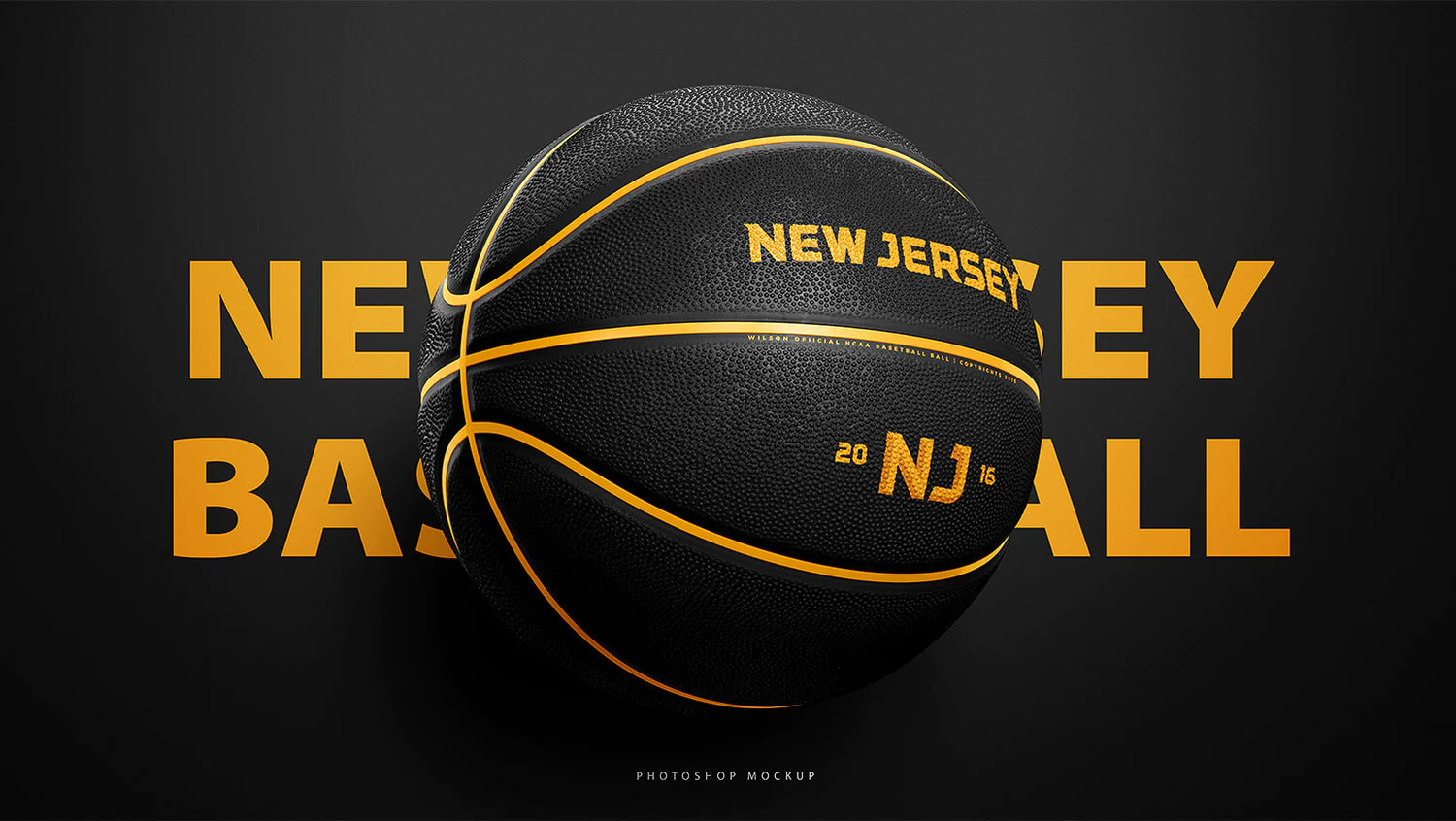 3141 逼真篮球体育用品品牌产品PSD样机 Basketball Ball Photoshop Template – Sports Templates