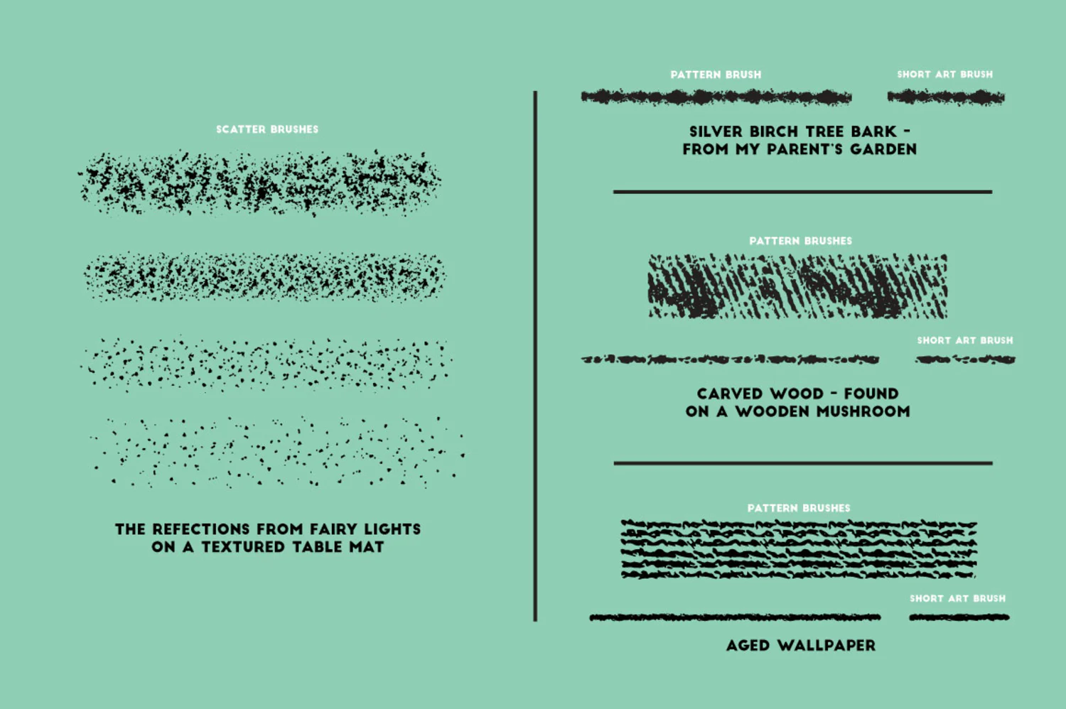 3144 粗糙点状颗粒纹理绘画笔触AI矢量笔刷素材 The Ultimate Texture Brush Library