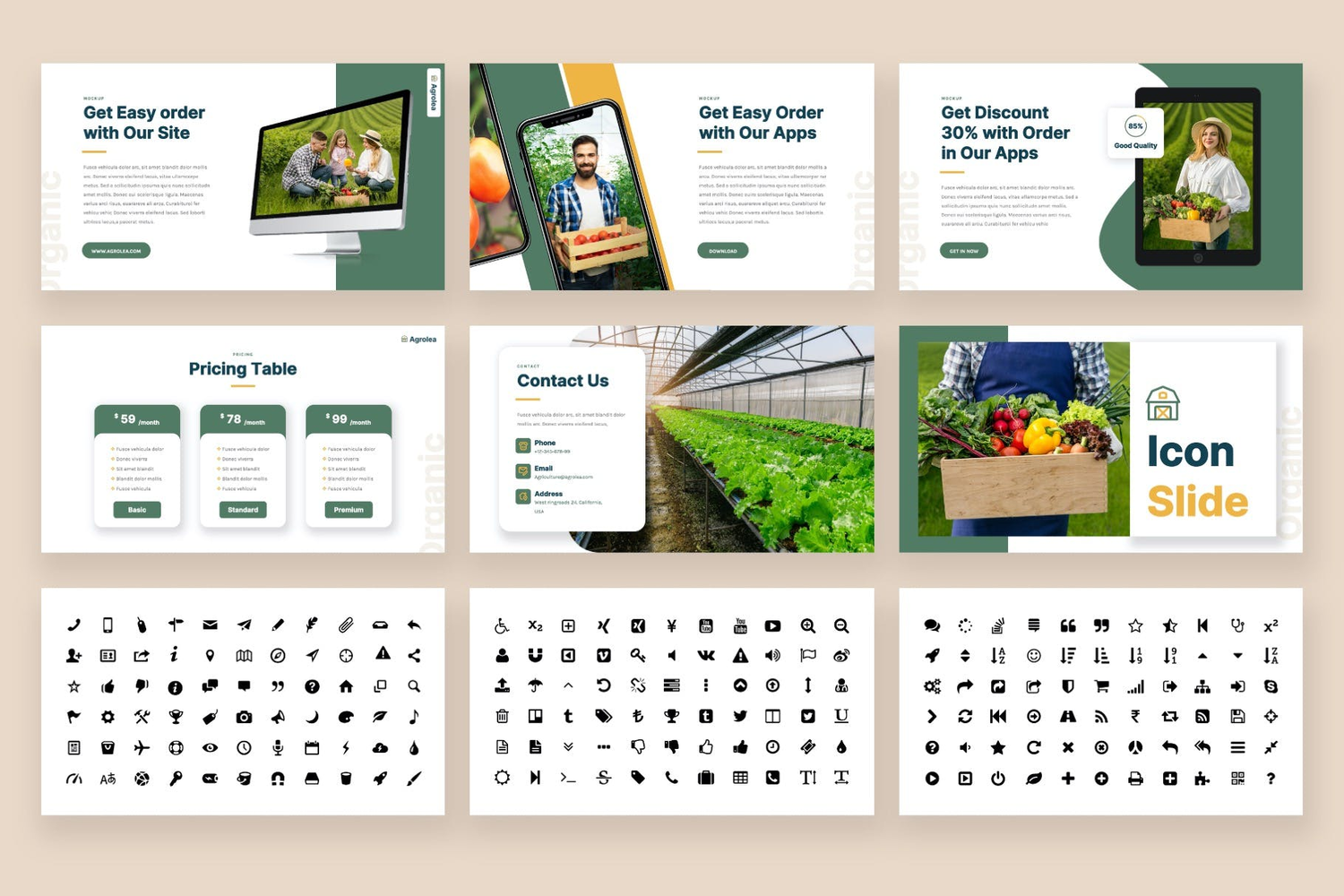 3151 农业生鲜主题多用途项目报告计划书总结演讲Keynote模板 AGROLEA – Agriculture Keynote Template