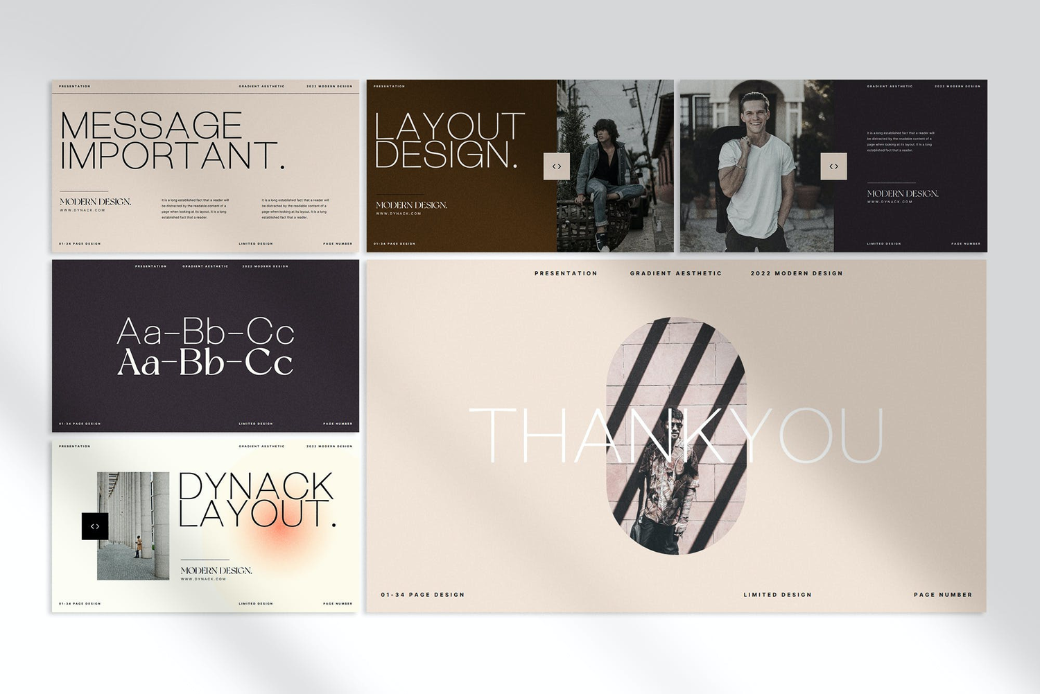 3161 复古工作室摄影设计作品集Keynote模板 Dynack – Keynote Presentation Template