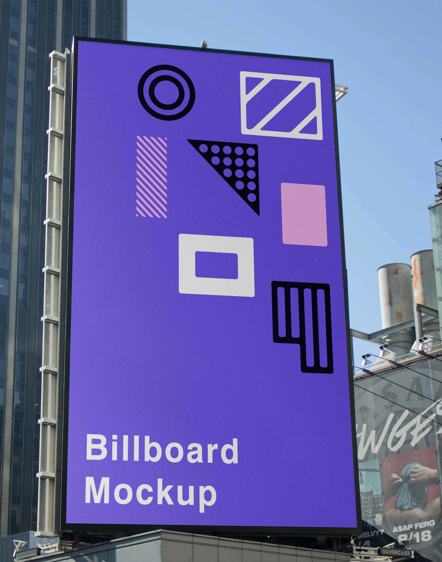 3210 10款户外大型广告牌和旗帜设计的PSD贴图样机模型素材 Billboard and Flag Mockups vol.1
