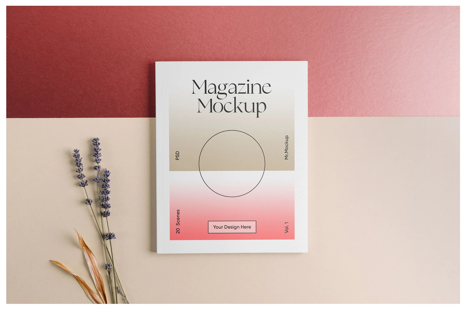 3225 20款手册杂志画册封面设计作品贴图ps样机素材场景展示效果模板 Magazine Mockups Vol.1