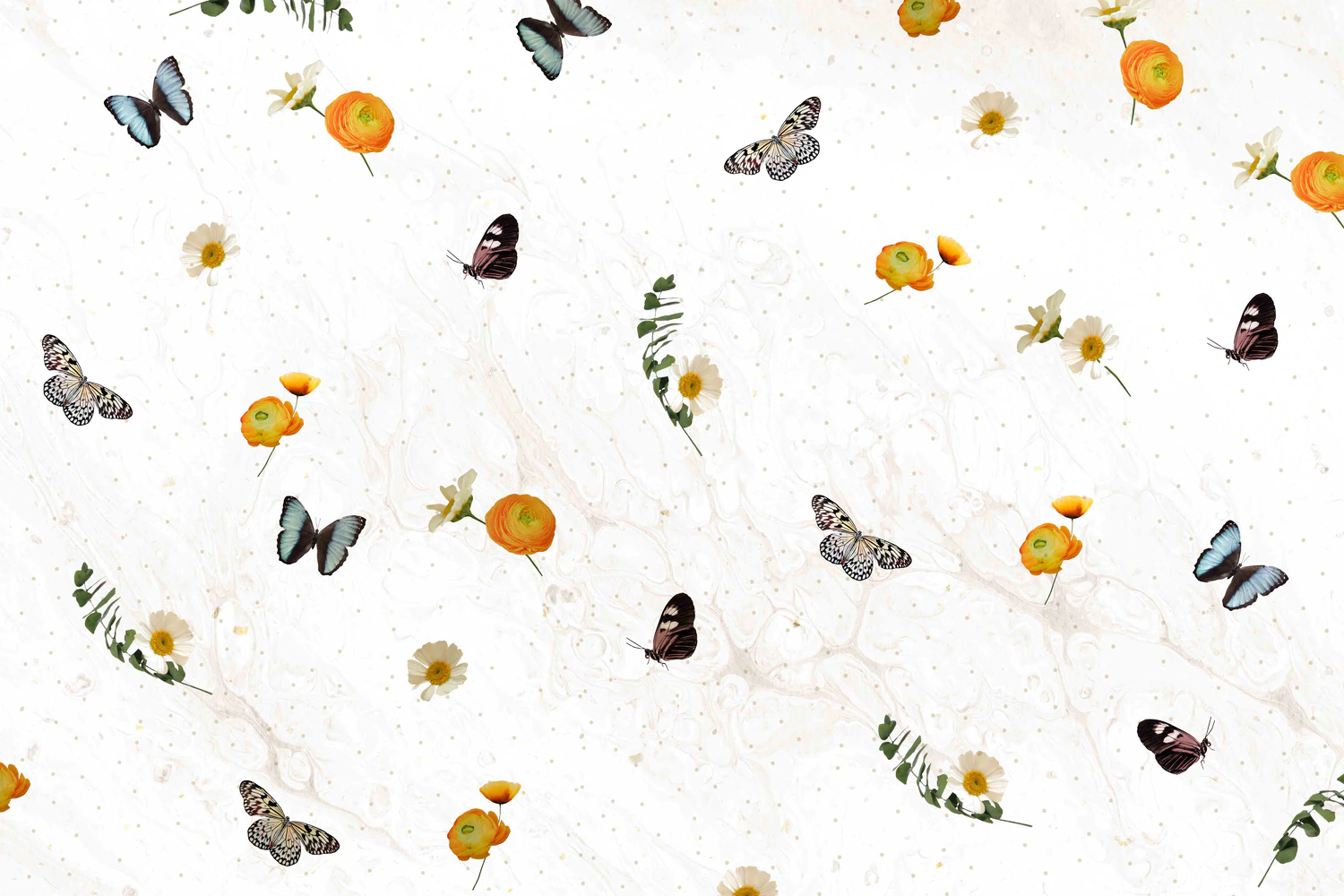 3229 25个蝴蝶拼贴纸纹理图案JPG素材 25 Butterfly Textures