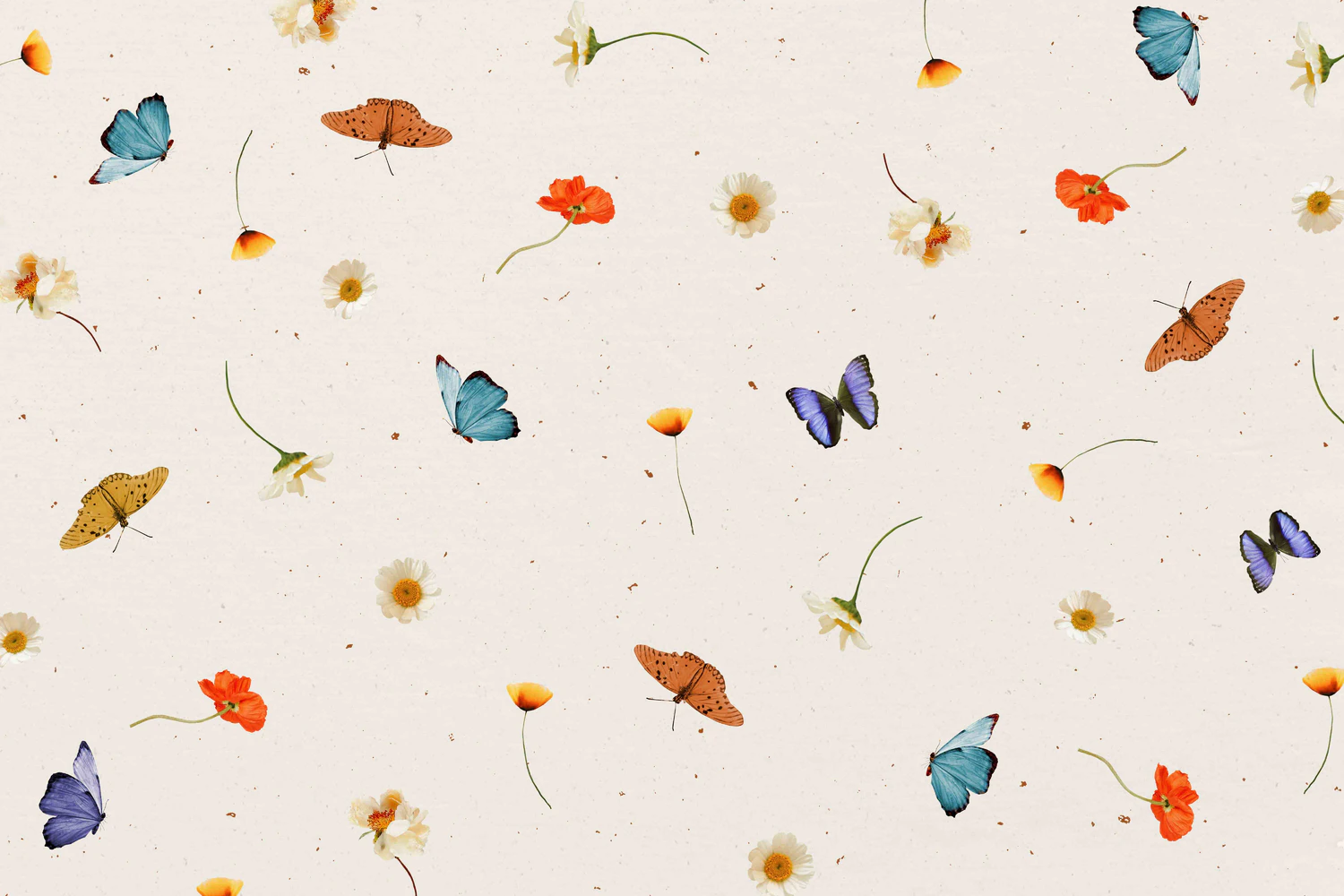 3229 25个蝴蝶拼贴纸纹理图案JPG素材 25 Butterfly Textures