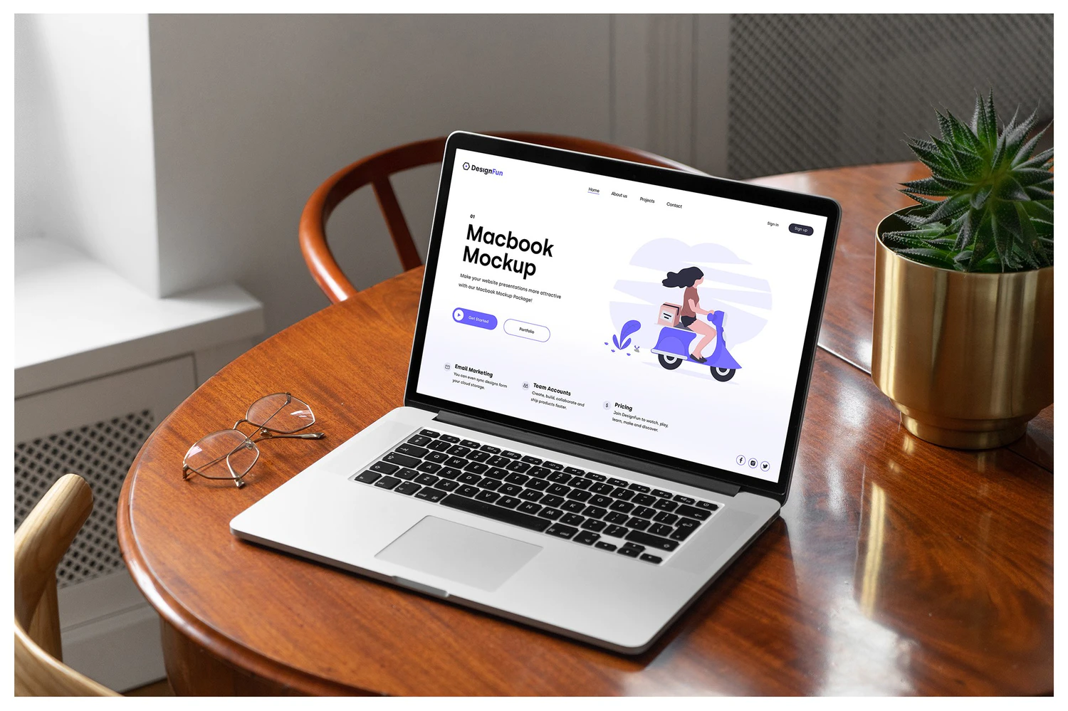 3232 30款苹果Macbook笔记本电脑ui界面贴图ps样机素材场景展示效果 MacBook Mockups – Workspace Mockups