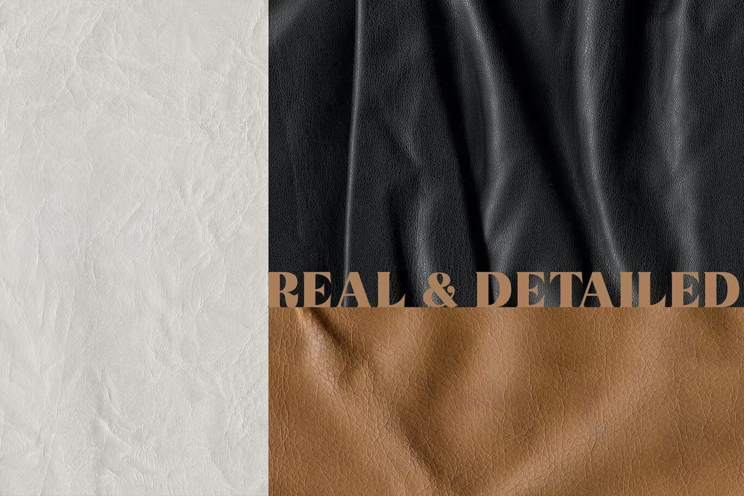 3237 44款高清逼真皮革材质纹理背景素材Natural & Vegan Leather Textures