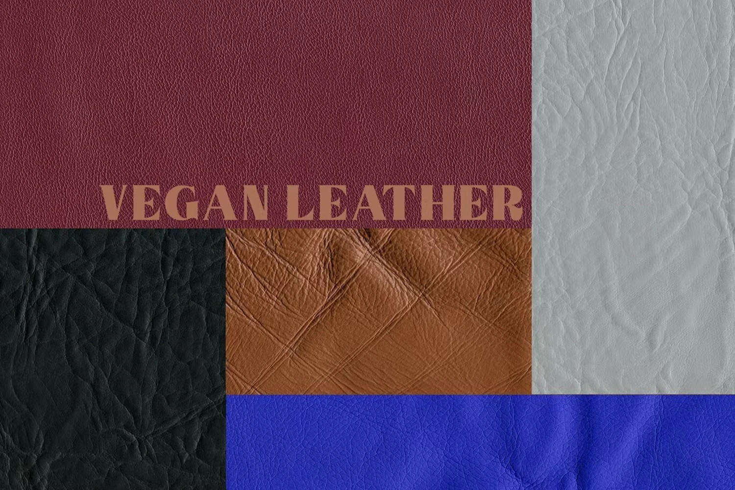 3237 44款高清逼真皮革材质纹理背景素材Natural & Vegan Leather Textures