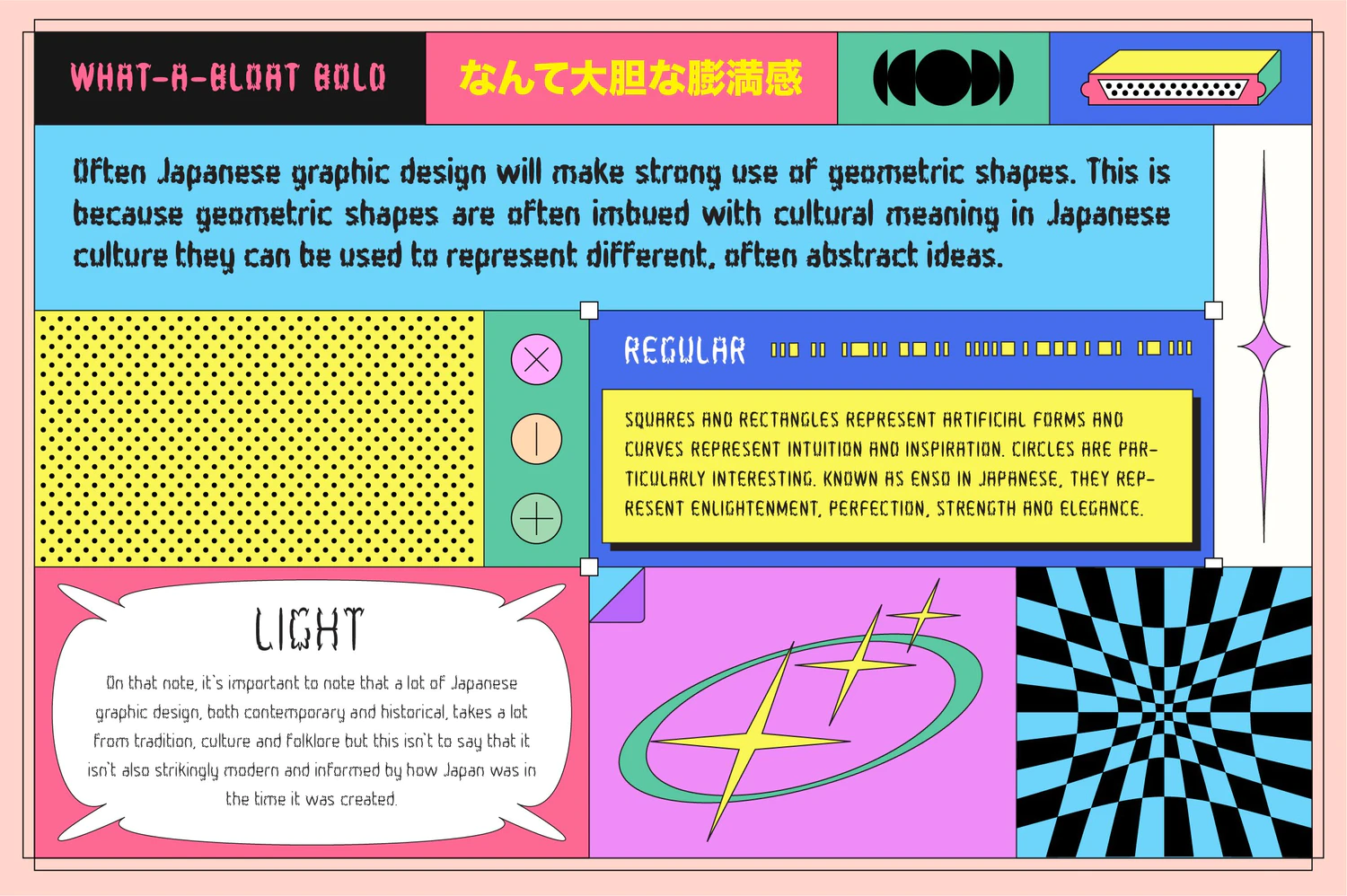 3281 5款潮流复古90年代Y2K创意趣味可爱潮牌logo海报标题英文字体家族 What-a-bloat Font Family