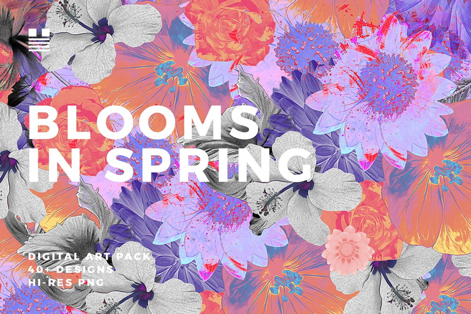 3284 42款高清奢华宫廷艺术装饰抽象盛开花卉无缝拼接图案设计图片素材 Blooms in Spring