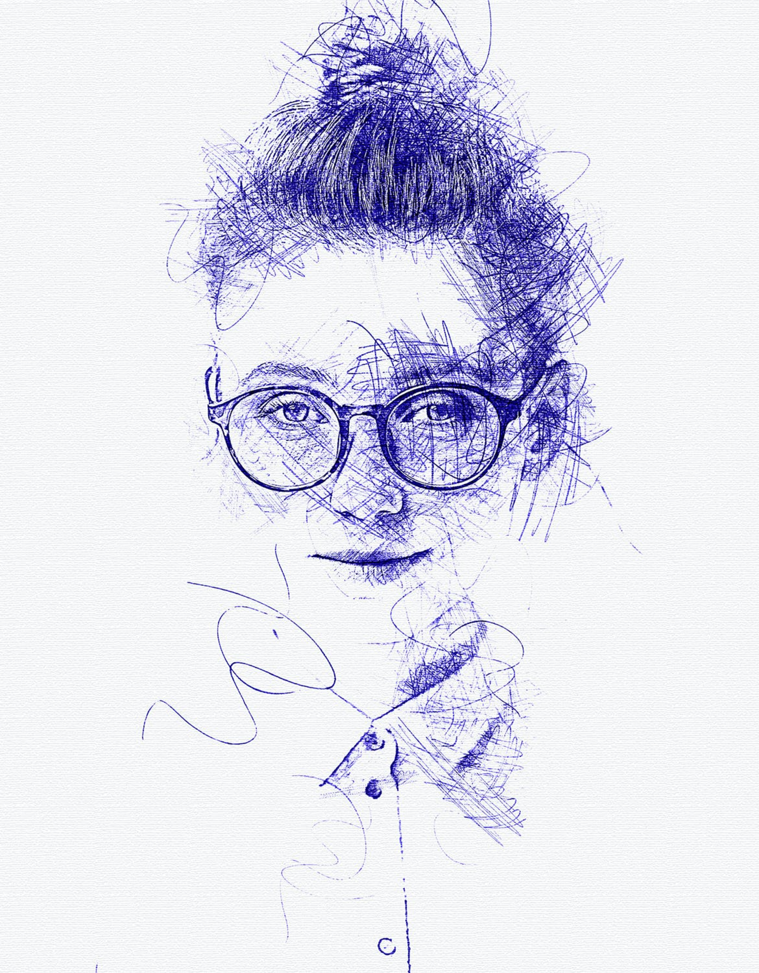 3327 图像素描特效一键生成PS动作模板 Ink Pen Sketch Photoshop Action