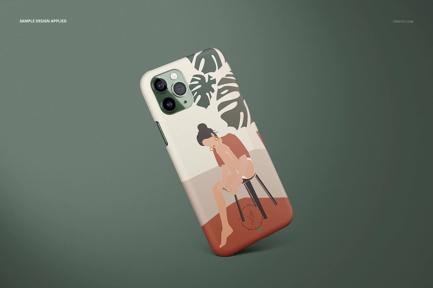 3375 哑光磨砂Phone 11 Pro手机保护壳外观设计样机模板套装 iPhone 11 Pro Matte Snap Case Mockup