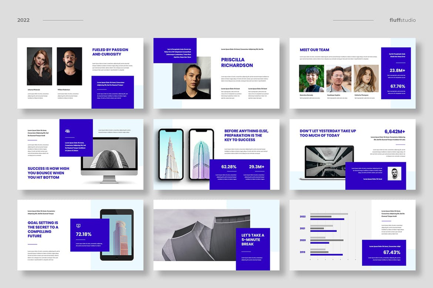 3399 现代简约多用途建筑设计电子商务工作室个人作品集Keynote模板 TODOBIZ – Multipurpose Keynote Template