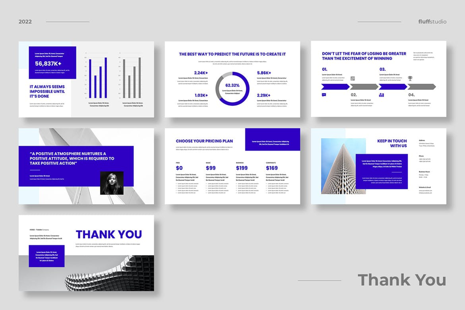 3399 现代简约多用途建筑设计电子商务工作室个人作品集Keynote模板 TODOBIZ – Multipurpose Keynote Template