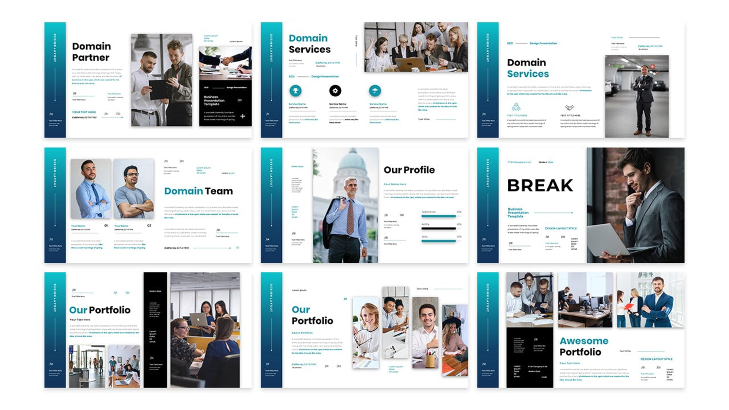 3408 商业业务公司介绍年终总结商务Keynote模板 Gifos – Business Presentation Keynote Template