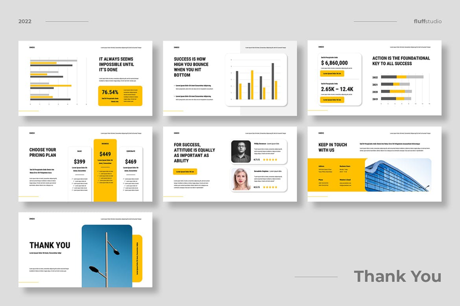 3413 现代简约多用途商务商业计划书Keynote模板 Dinexo – Business Keynote Template