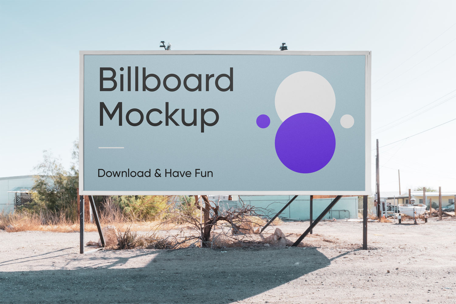 3463 户外大型广告牌广告位PSD样机 Billboard Mockup