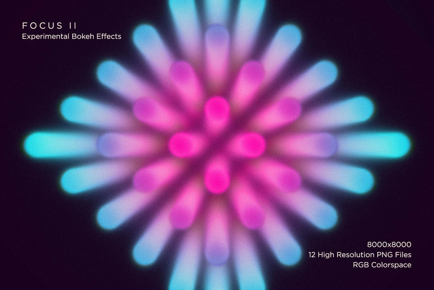 3497 12款炫彩抽象科幻未来霓虹灯发光动感模糊海报背景图片设计素材 Experimental Bokeh Effects