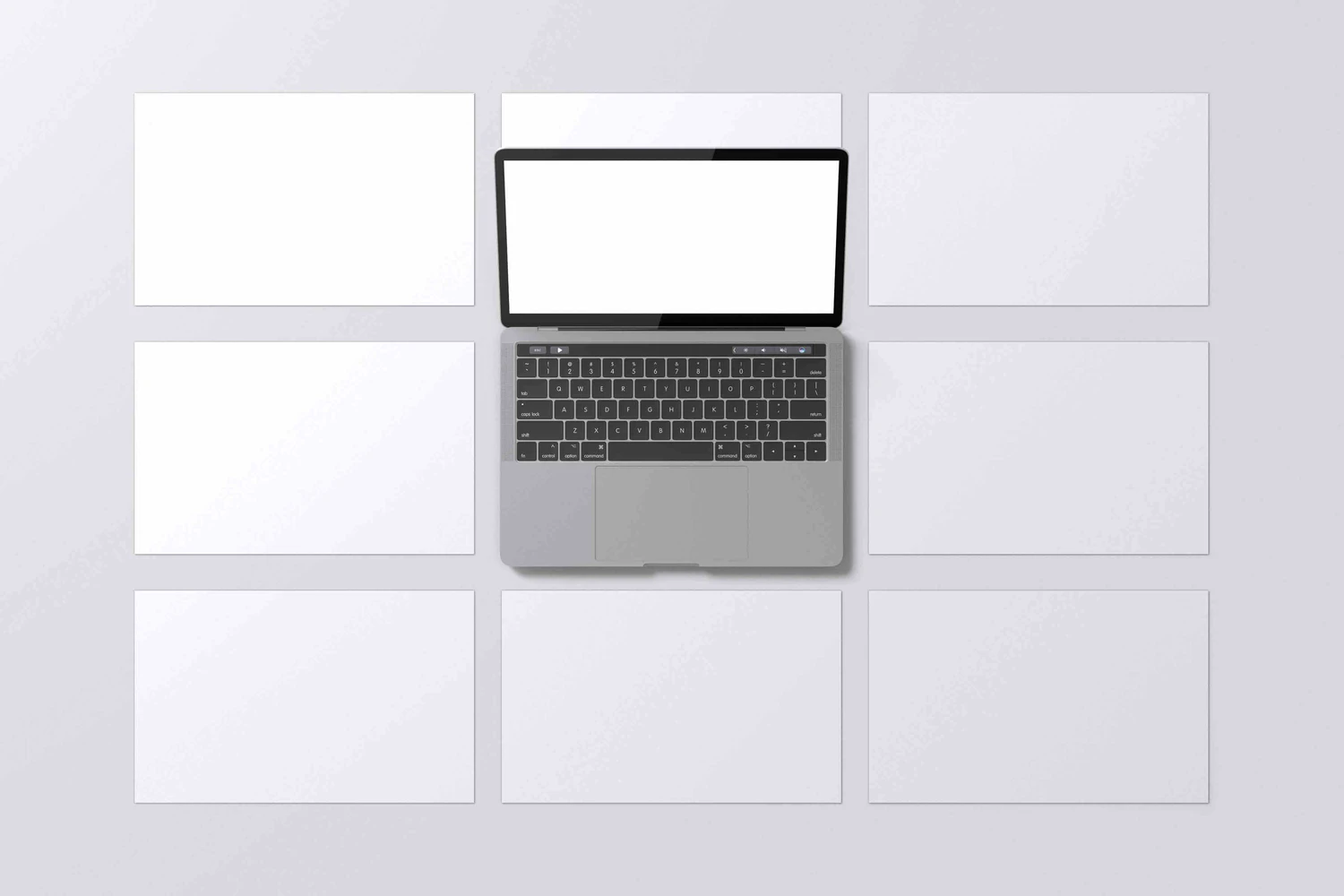 3504 6款电脑屏幕Web设计UI展示样机 Laptop Screen Mockup