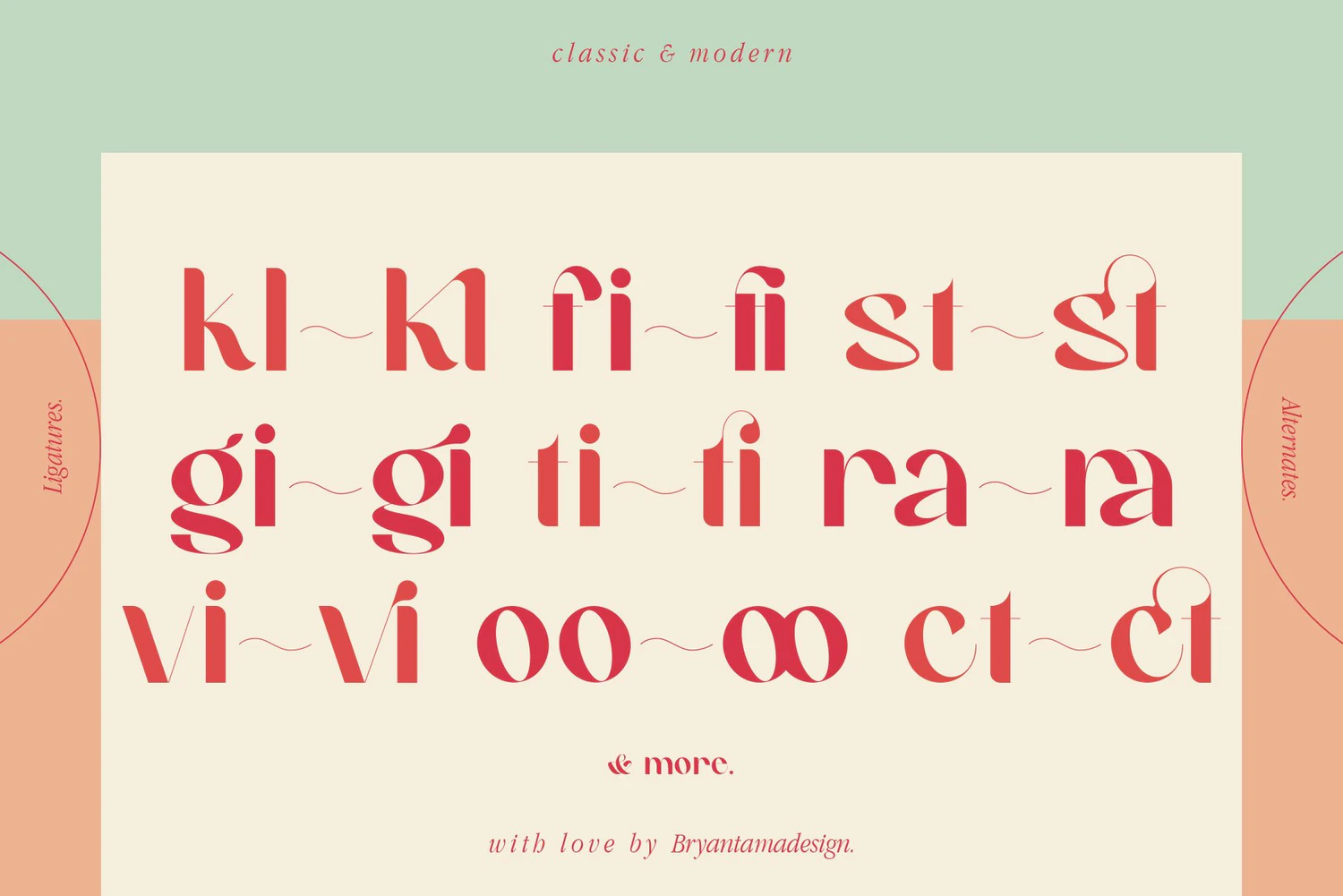 3633 现代经典个性海报包装英文字体 Klauge – Classic & Modern Font