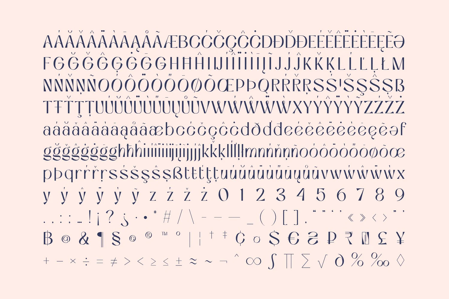 3638 优雅连线英文无衬线字体 Niasec Lux Display Typeface