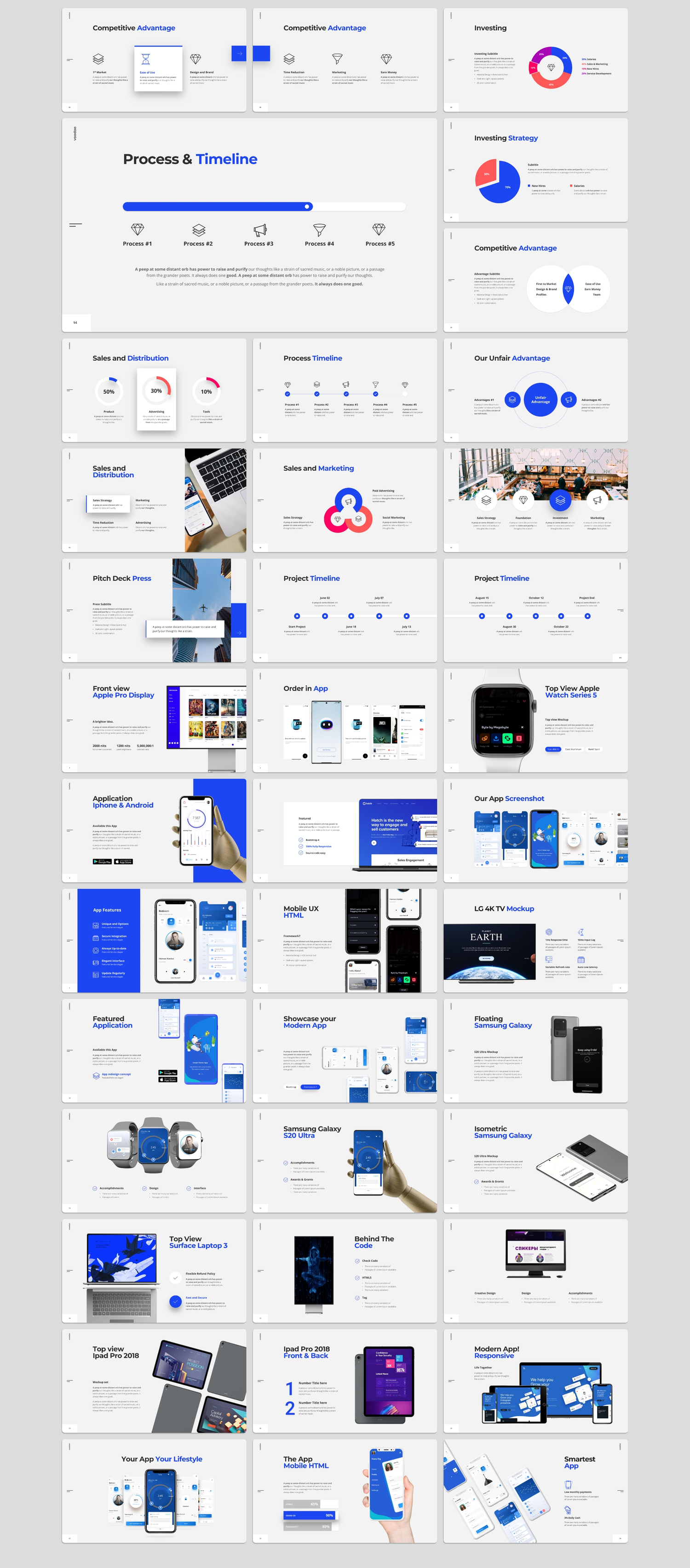 3641 工作汇报信息图表ppt+Keynote模板年终总结商务演示文稿下载 Voodoo Templates