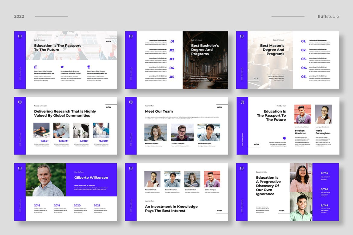 3657 现代简约专业教育高校多用途讲演Keynote模版 Educannia – University and Education Template