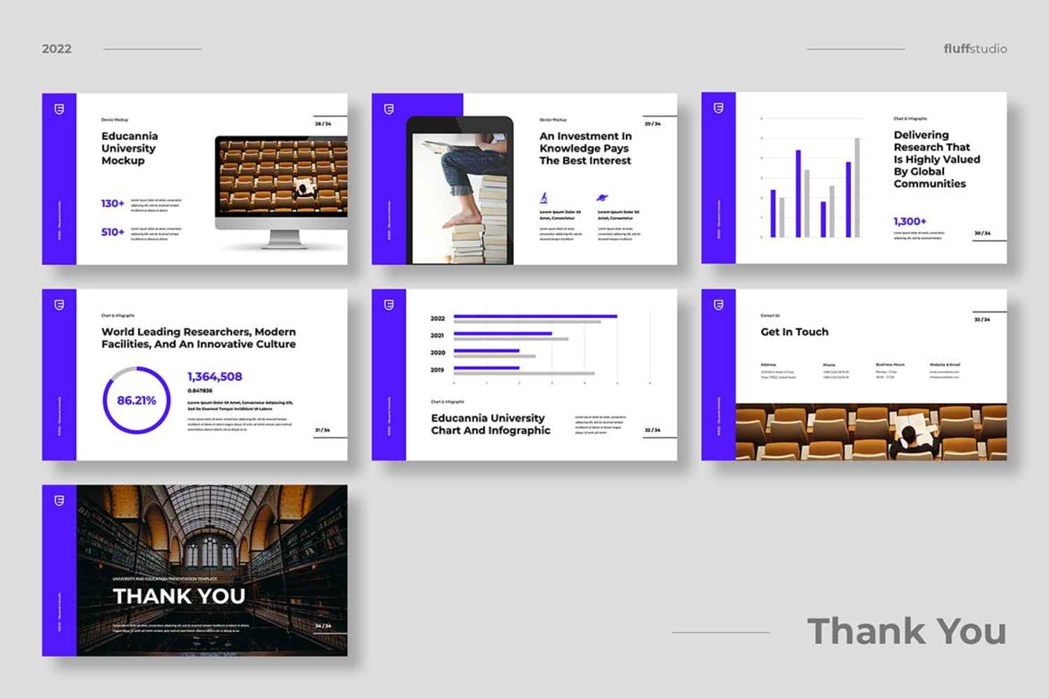 3657 现代简约专业教育高校多用途讲演Keynote模版 Educannia – University and Education Template