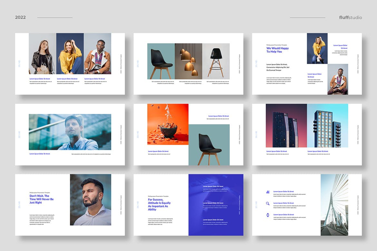 3660 现代商业建筑设计作品集室内工作室宣传Keynote模版 Meliorica – Business Keynote Template