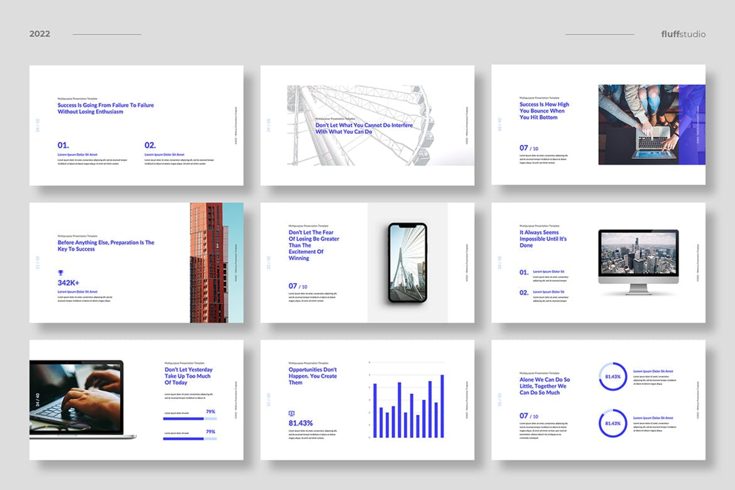 3660 现代商业建筑设计作品集室内工作室宣传Keynote模版 Meliorica – Business Keynote Template