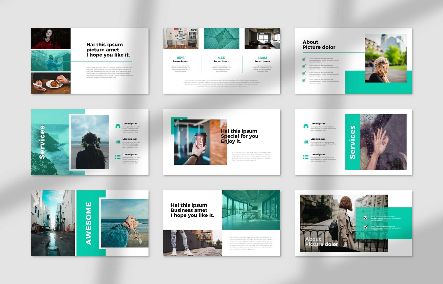 3661 摄影作品集商业投资项目策划计划书Keynote模版 Zerref Business Presentation Template
