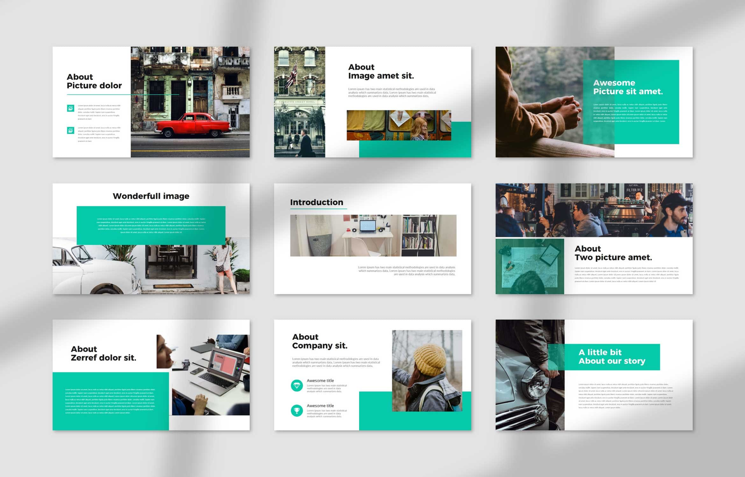 3661 摄影作品集商业投资项目策划计划书Keynote模版 Zerref Business Presentation Template