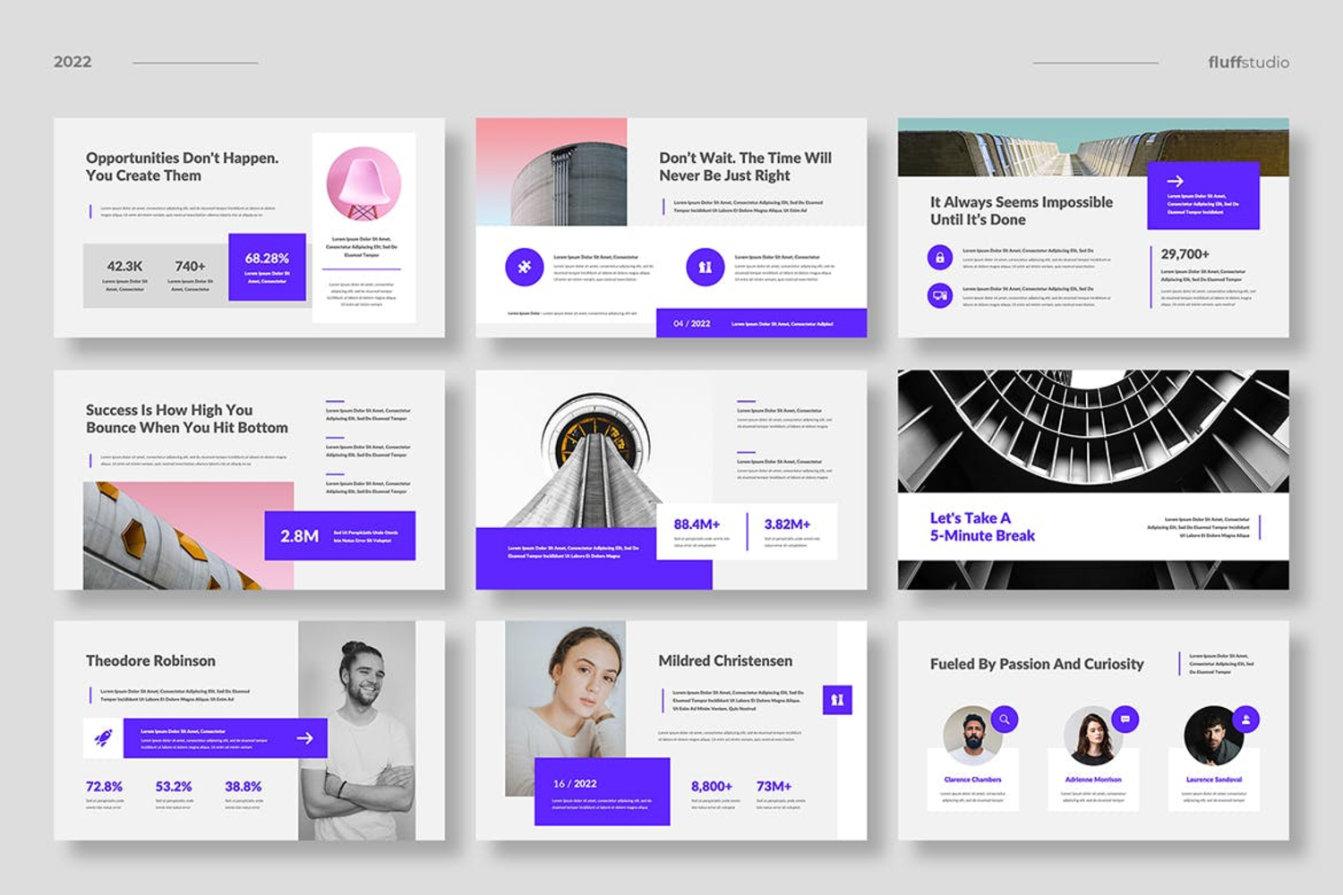 3670 简洁个人毕业设计面试作品集展示Keynote模板 Colaborica – Multipurpose Keynote Template