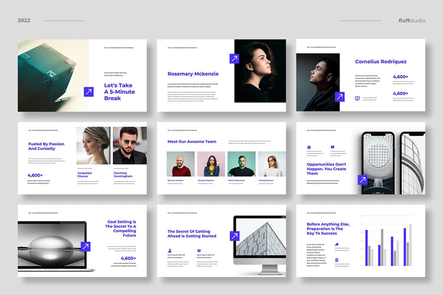 3672 现代简洁建筑设计个人团队作品集展示Keynote模板 Contrician – Multipurpose Keynote Template