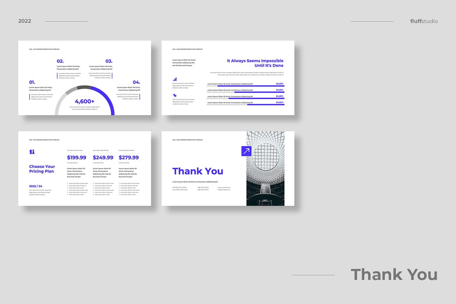 3672 现代简洁建筑设计个人团队作品集展示Keynote模板 Contrician – Multipurpose Keynote Template