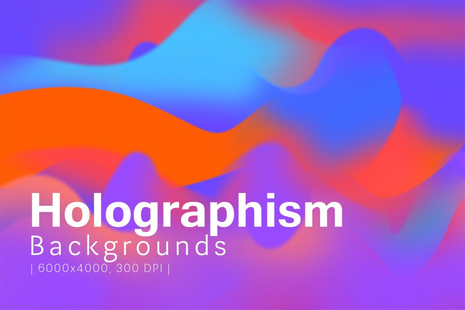 3720 10款炫彩渐变背景高清素材 Holographism Backgrounds