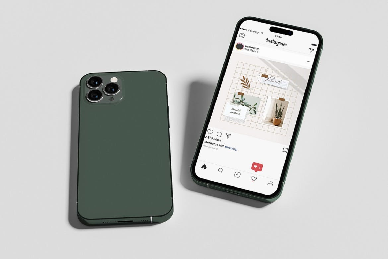 3765 5款苹果14手机UI界面设计展示PS样机 Iphone 14 Pro Mockup@GOOODME.COM