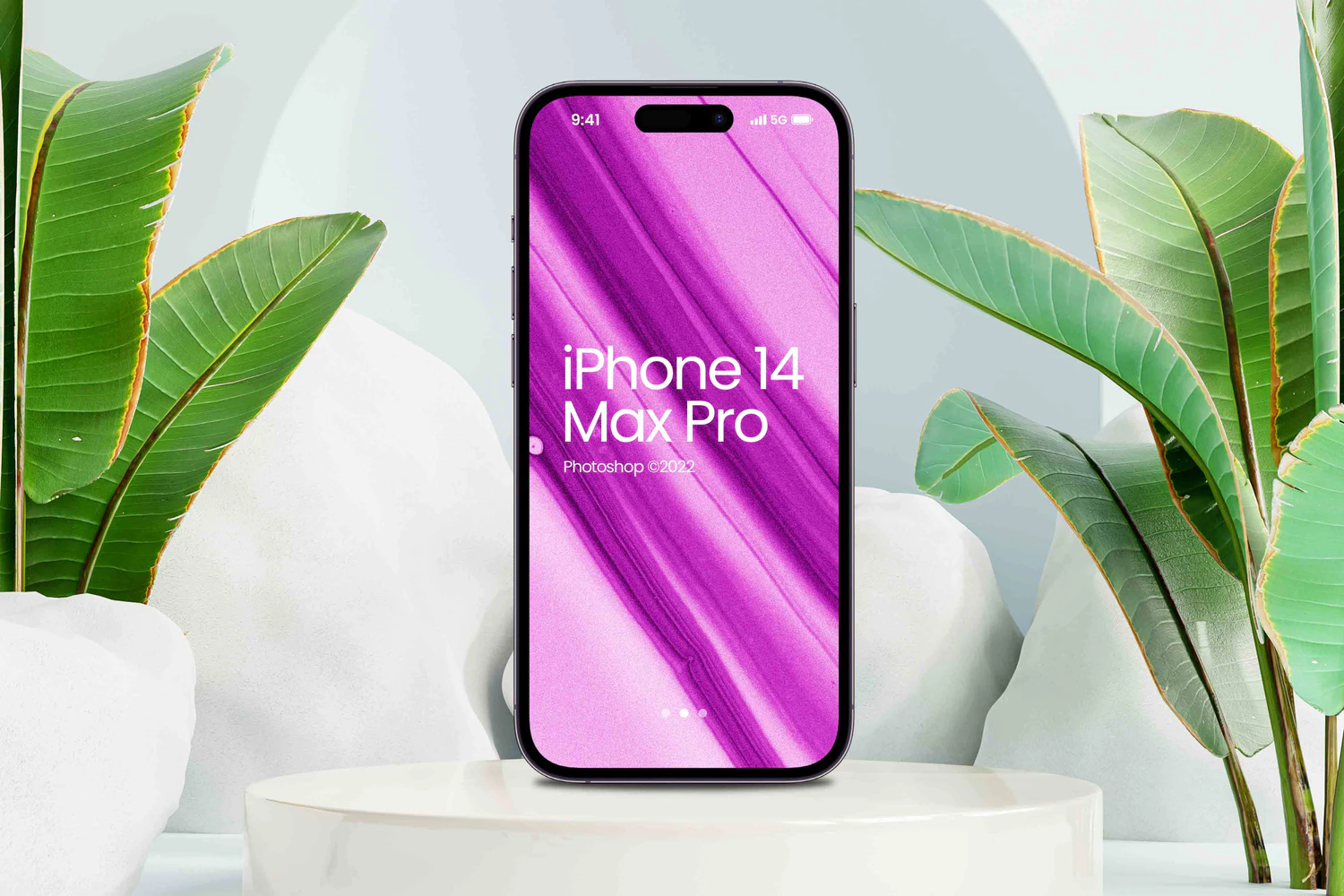 3766 5款苹果14手机UI设计场景PS样机iPhone 14 Pro Max Mockup@GOOODME.COM