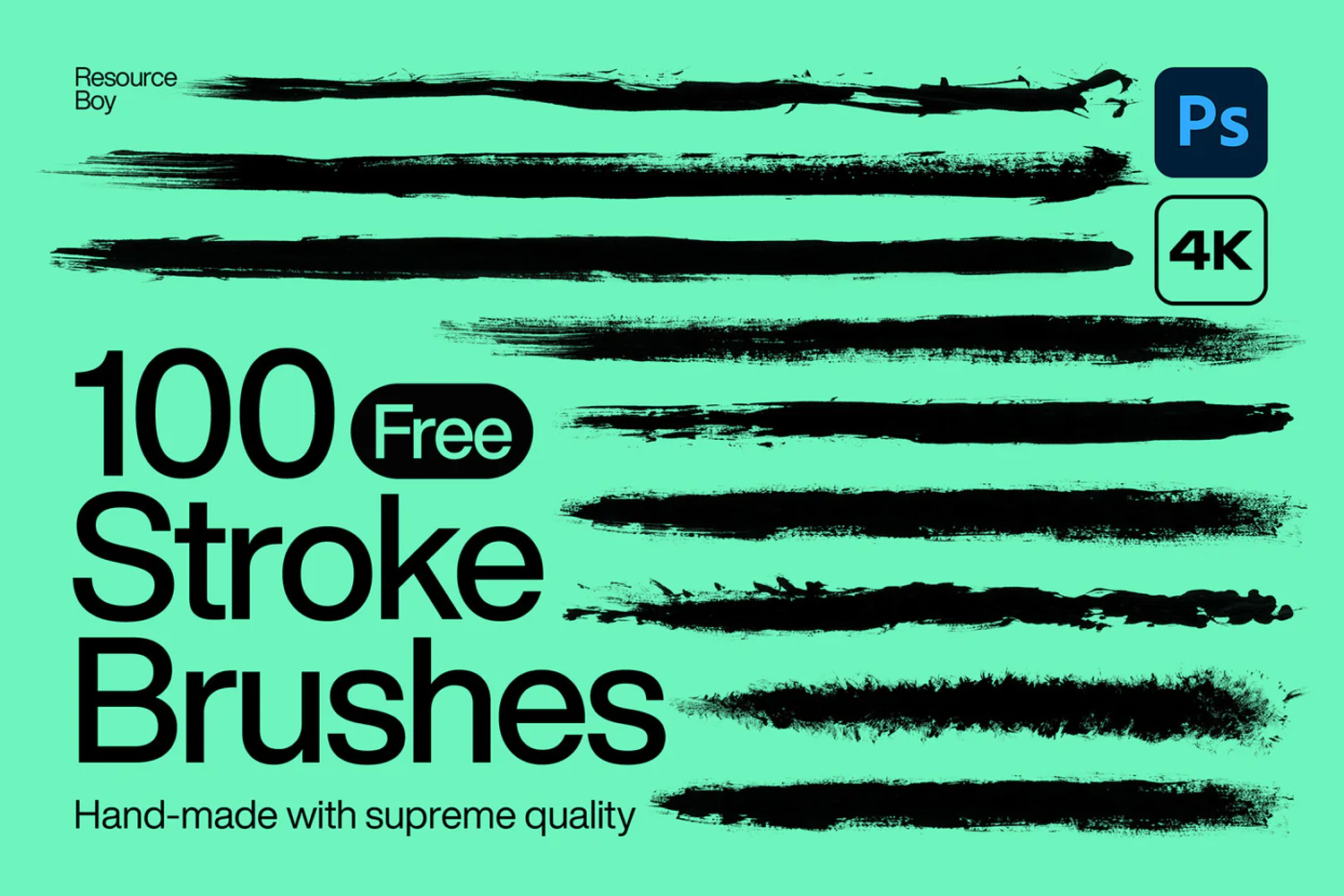 3780 可商用100款高清复古笔刷笔迹涂鸦设计元素图章PS笔刷套装100 Stroke Photoshop Brushes@GOOODME.COM
