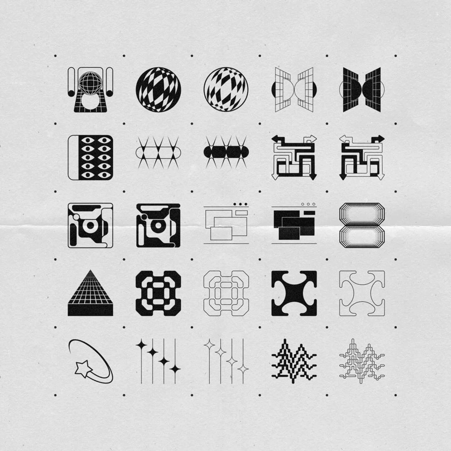 3784 100款未来科幻机能标识logo图标设计矢量图形素材包 Studio Innate – Icons @GOOODME.COM