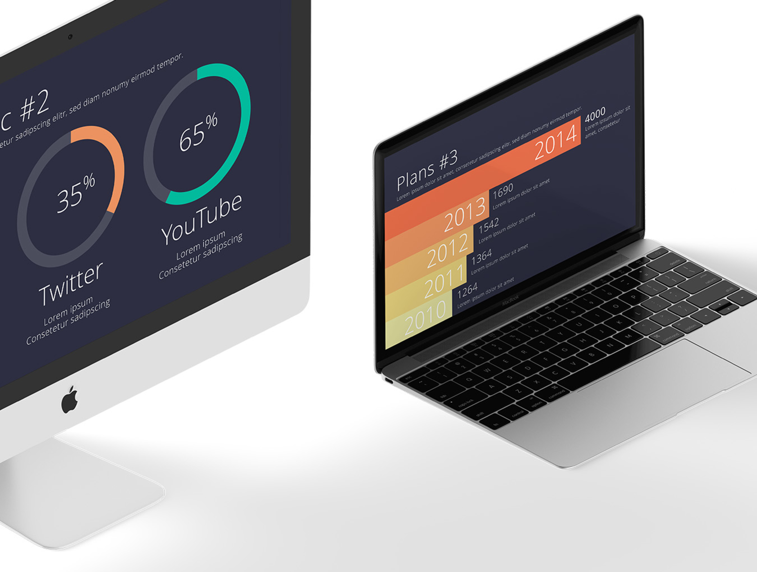 3818 信息数据图表工作汇报Keynote模板合集 Color-X Keynote Template