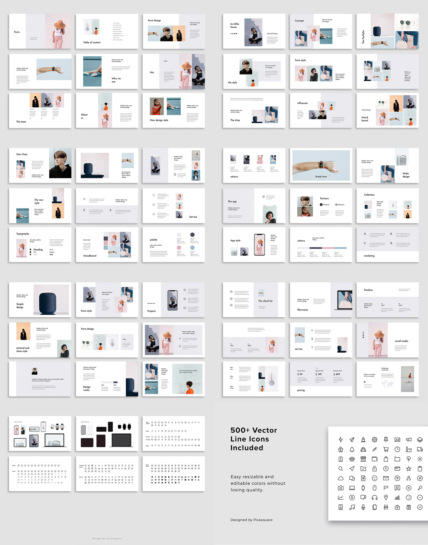 3819 时尚简洁活力人物团队公司介绍创意作品集Keynote模板 FORM – Keynote Stylish Template FORM – Keynote Stylish Template