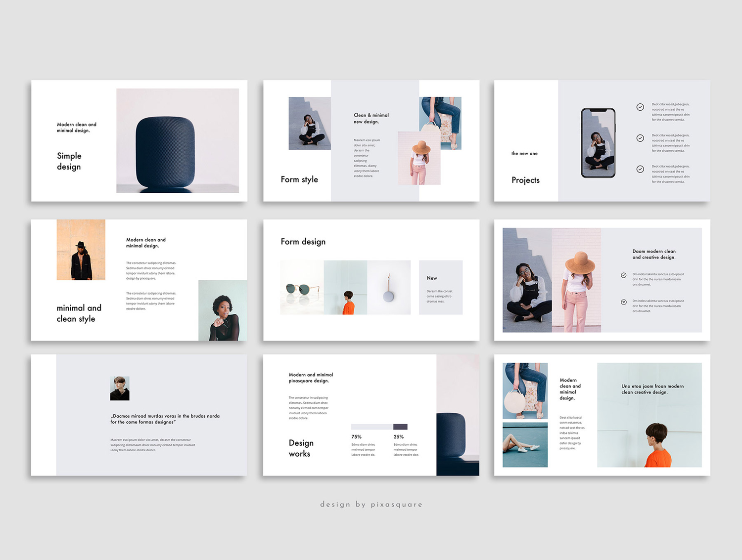 3819 时尚简洁活力人物团队公司介绍创意作品集Keynote模板 FORM – Keynote Stylish Template FORM – Keynote Stylish Template